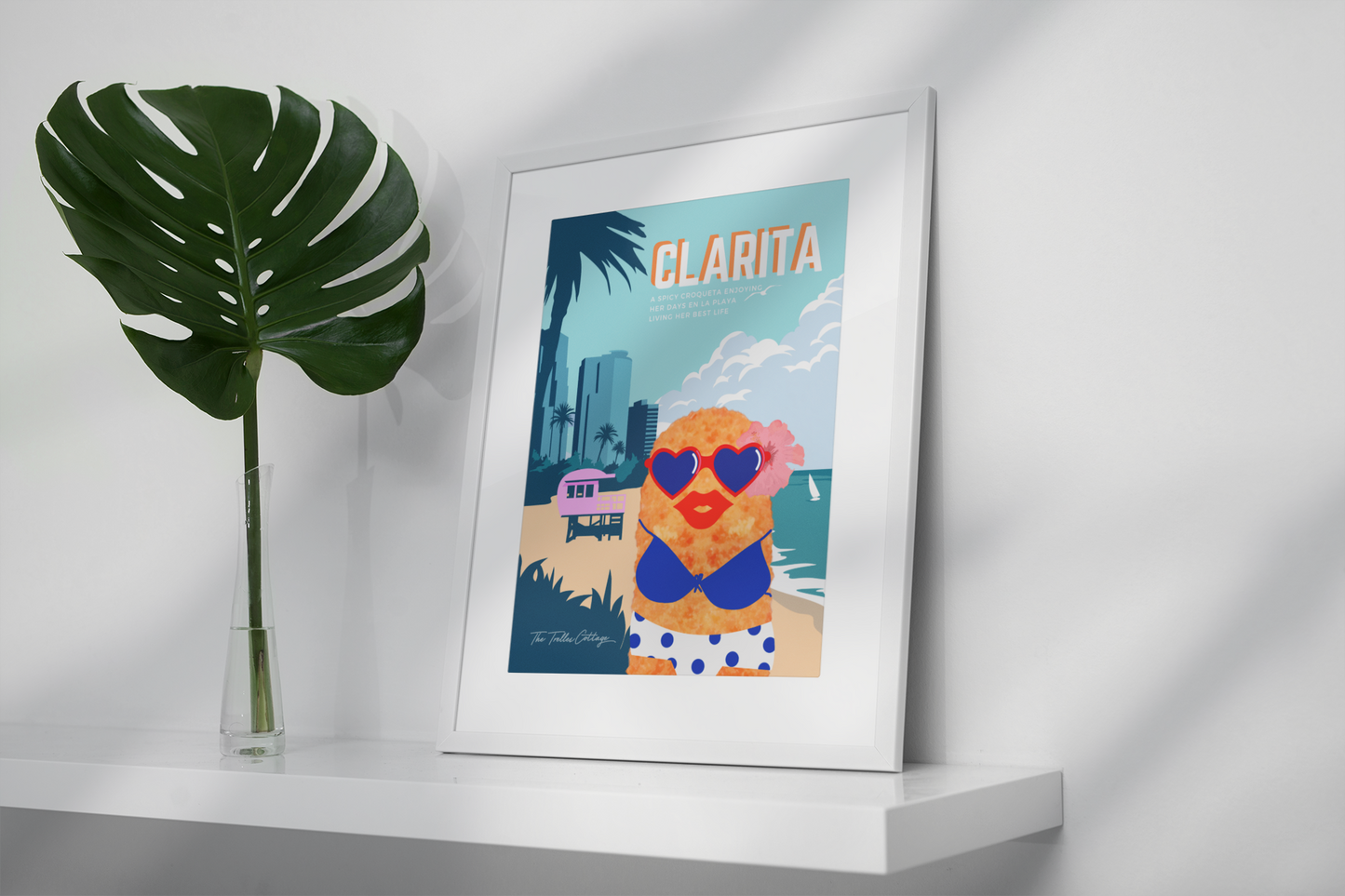 Clarita Beach Print